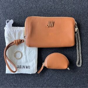 Jason Wu // LYLA Leather Wristlet with Earbud Pouch + TAGS
